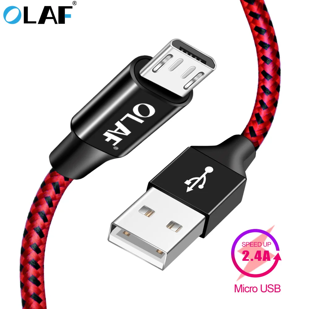 

OLAF Micro USB Cable Fast ChargingData Cable for Samsung S7 For Xiaomi For Huawei Android Mobile Phone USB Charging Cord Nylon