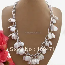 Очаровательная! 12 мм ожерелье из жемчужных монет