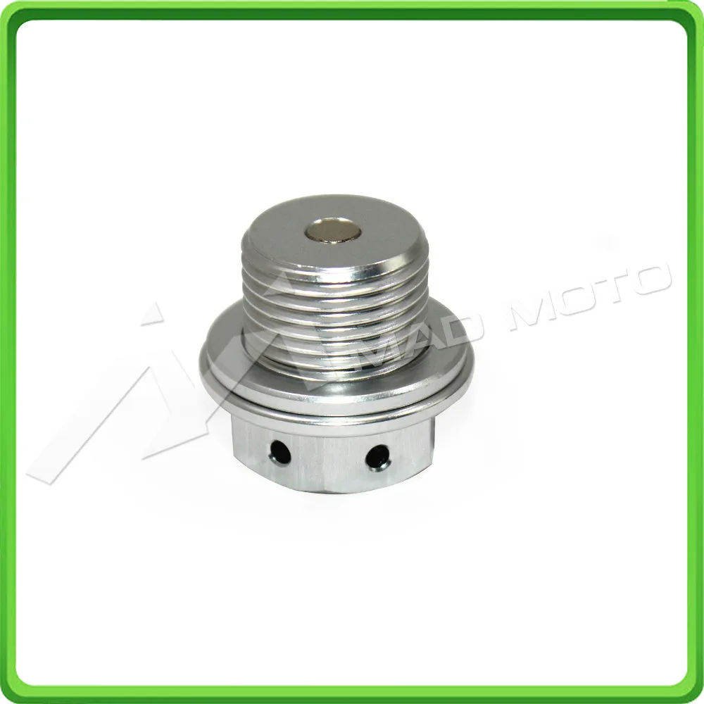 Magnetic Oil Drain Plug M14x1.5mm 14 1.5mm Engine Oil Drain Sump Bolt For DUCATI PANIGALE 899 959 1199 1299 All Years Silver (4)