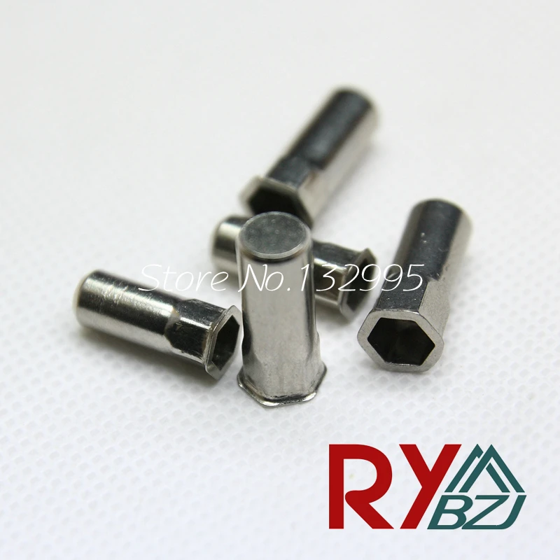 M4 M5 M6 M8 Stainless Steel Reduce head Hex rivet nut/ Sealed Insert
