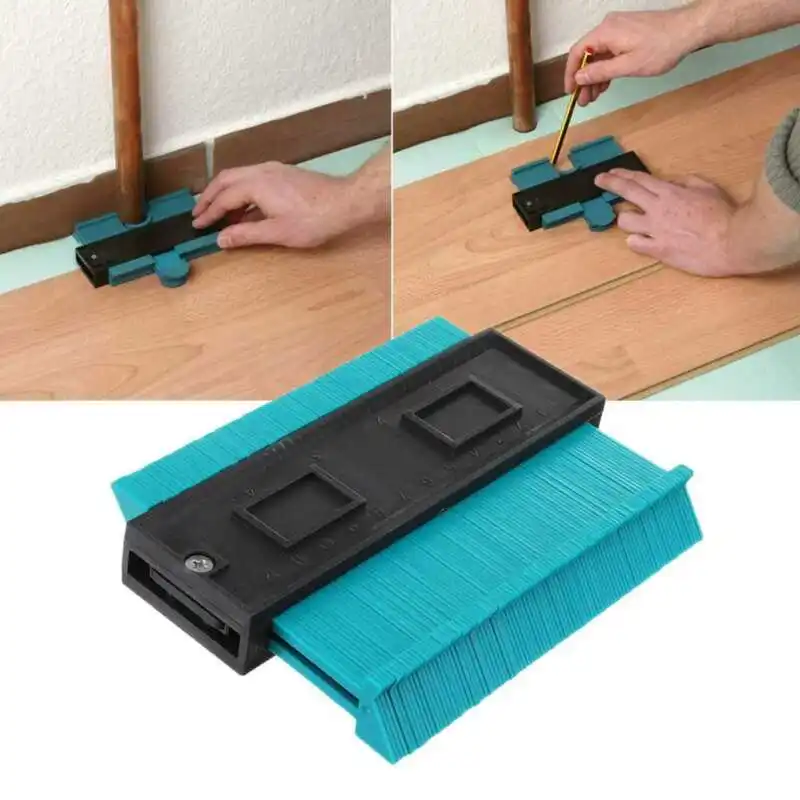 Multifunction Plastic Irregular Shaper Profile Ruler Gauge Duplicator Contour Scale Template Curvat