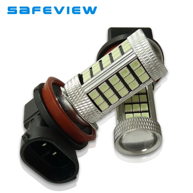 2 шт. светодиодный туман вождения ДРЛ лампы H8 H9 H11 66 SMD 2835 фишек дневного света