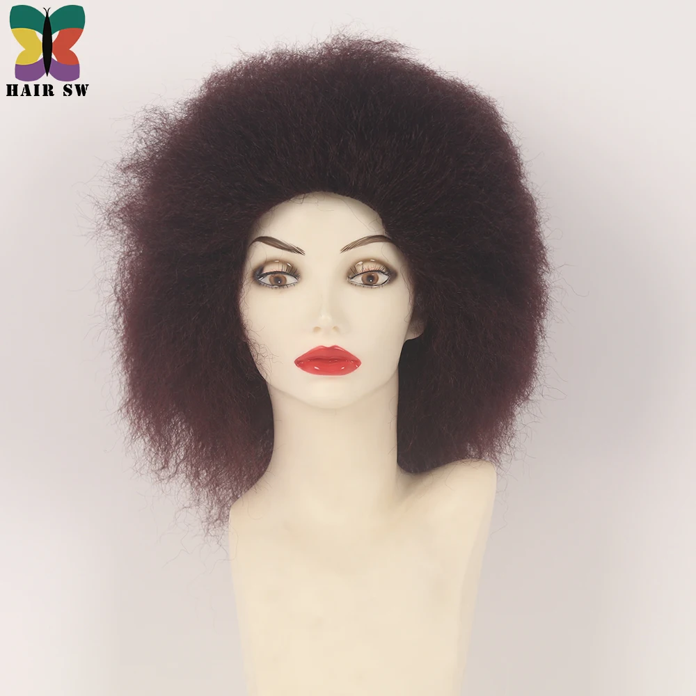 HAIRSW кудрявый прямой синтетический парик из канекалона 150% плотность короткие