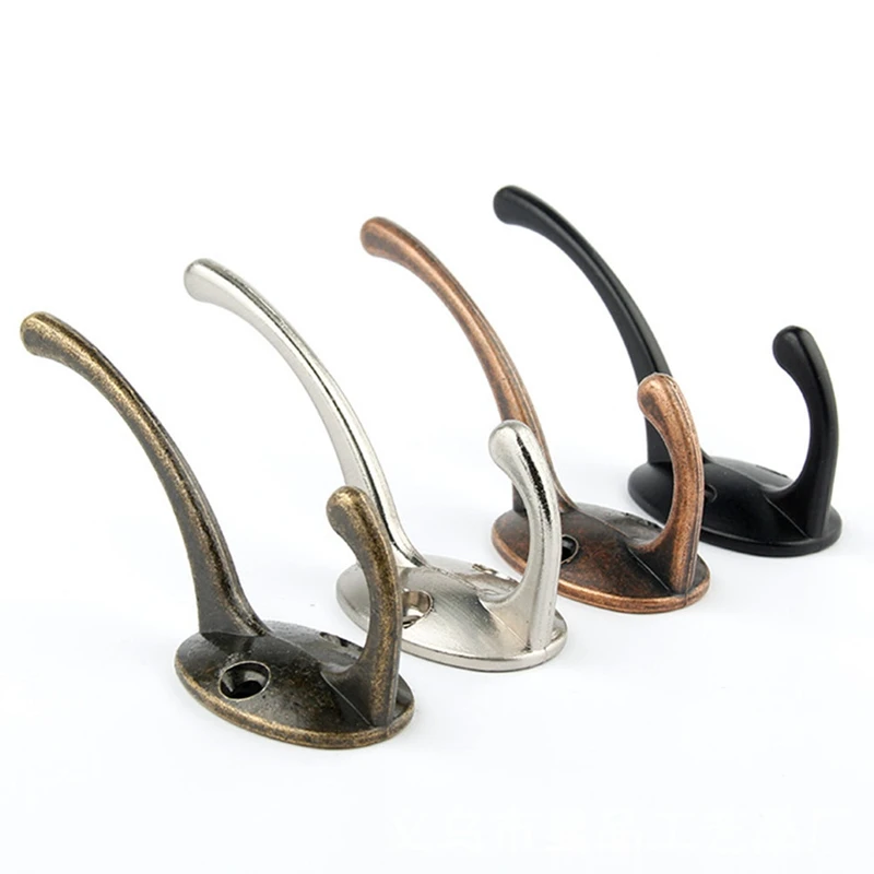 

1Pcs Zinc Alloy Wall Door Hanger Vintage Retro Clothing Hook Hat Coat Clothes Towel Organizer
