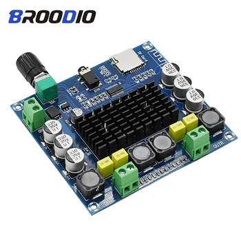 

TDA7498 Bluetooth Amplifier Audio Board Dual Channel 2x50W Stereo amp Digital Power Amplifiers Support TF Card AUX Home Theater