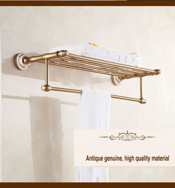 Luxury Wall Mounted Golden Towel Holder/ Gold Towel Bar/Towel Rack