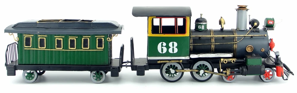 Ретро железное Искусство украшение дома Американский старый локомотив модель Ремесленная Гостиная Дисплей Модель поезда