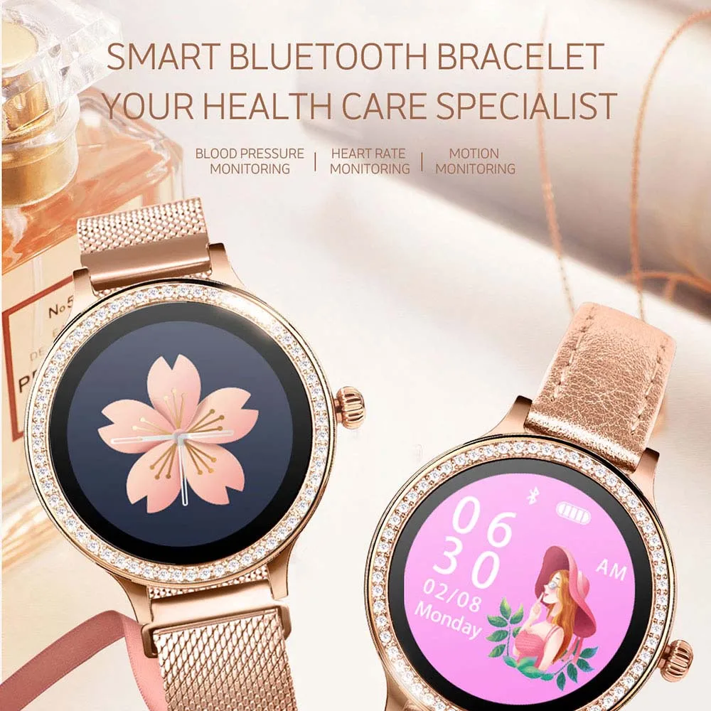 

Smart Milanese Bracelet 1.04 Inch IPS Color Screen Fashion Smart Watch Female Physiological Cycle Exercise Heart Rate Bracelet