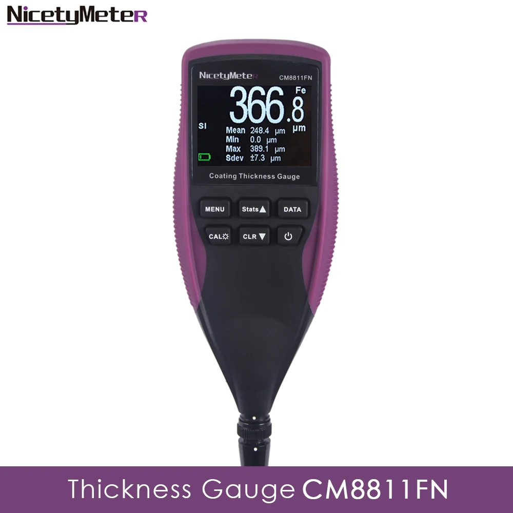 NicetyMeter CM8811FN толщиномер толщиномер автомобильной краски толщинометр измеритель толщины краски автоматический датчик краски прибор для измерения ширины толщиномер толщиномер краски