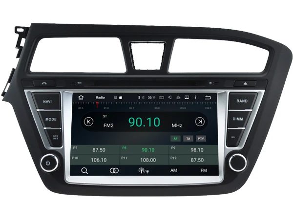 Excellent Ips screen Android 8.0 Car Dvd Navi Player FOR HYUNDAI I20 2015 Left gps auto stereo audio multimedia 1