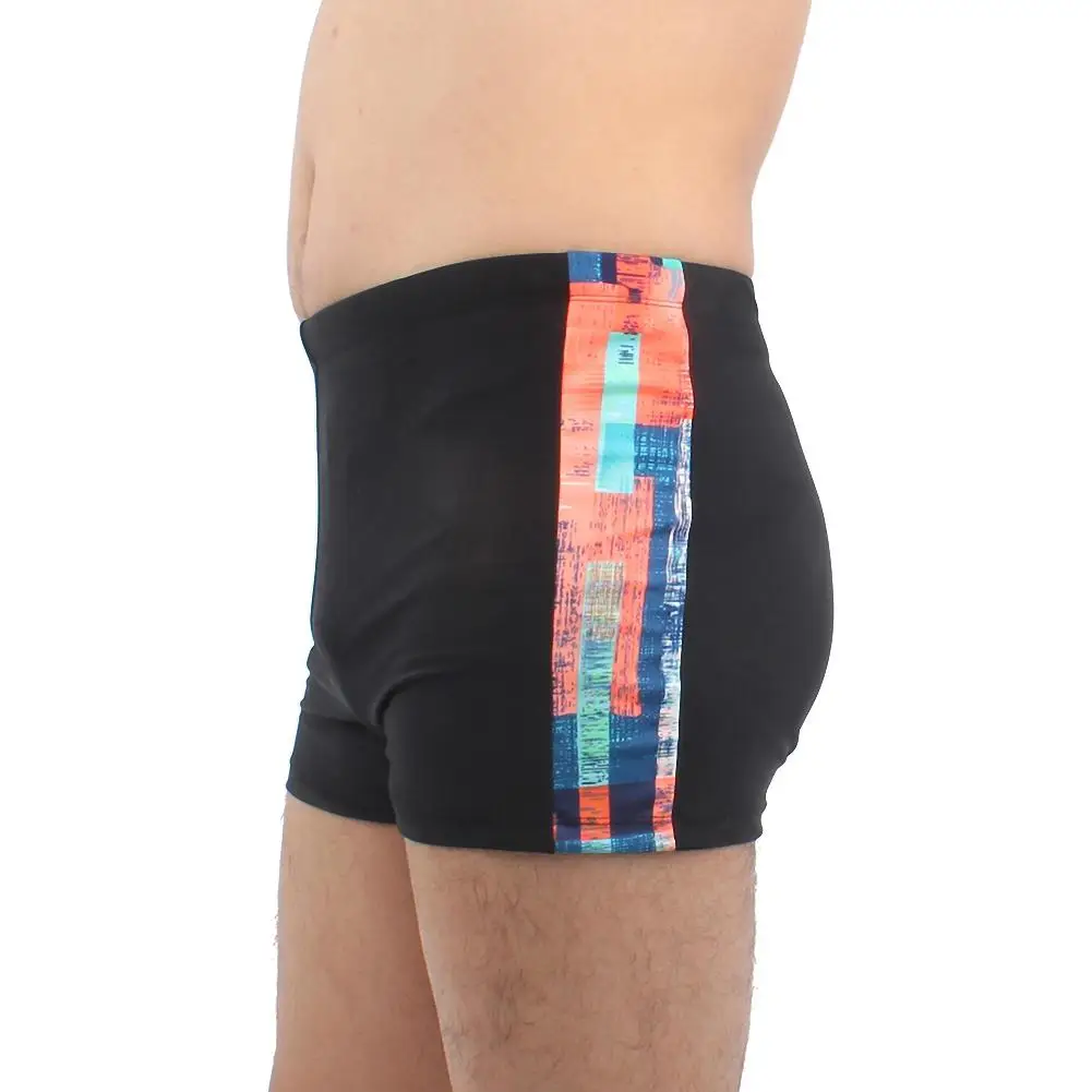 

HobbyLane Men High Elastic Matching Color Soft Boxer Swimming Shorts