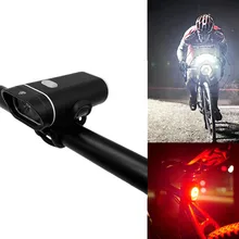 Водонепроницаемый велосипедный светодиодный светильник, набор, лампа для велосипеда, передний головной светильник, безопасный флэш-светильник, зарядка через usb, держатель лампы, яркий велосипедный головной светильник