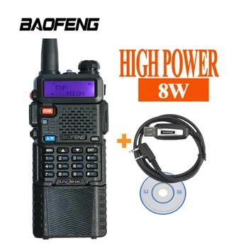 

Baofeng Walkie Talkie Set Ham Radio UV-8HX Station UV 5R Baofeng For Walkie Talkie CB Radio Comunicador Uv5r Baofeng uv-5r