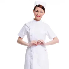 Женская лабораторная куртка с коротким рукавом/с длинным рукавом модная медицинская куртка Униформа медсестры с регулируемой талией