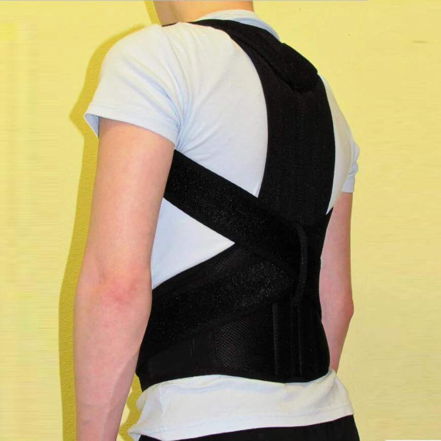 

Adjustable Back Posture Corrector Prevents Slouching Spine Back Shoulder Lumbar Brace Support Belt Posture Correction B003