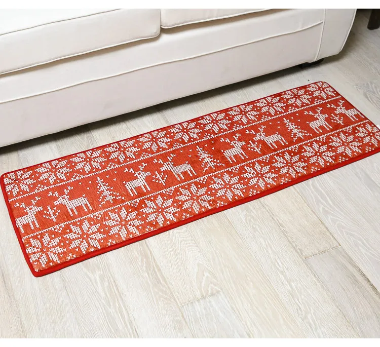 40*120 см Европейский минималистичный коврик Рождество фланелевый диван кровать коврик нескользящий мат коврик