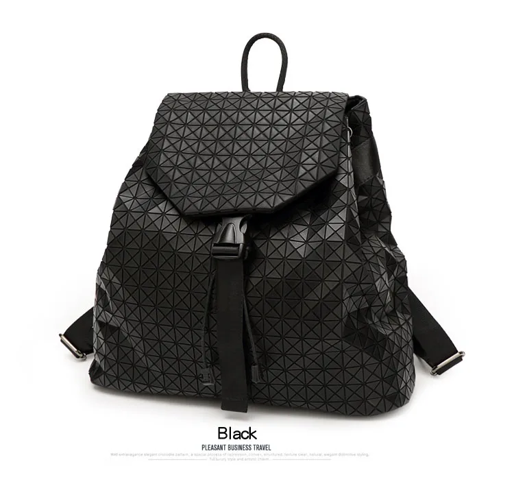 Lasen bag 2017 BaoBao Silica gel backpack female Fashion Girl Daily backpack Geometry Package Sequins Folding Travel Bags (20)
