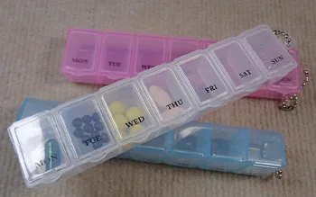 

500PCS factory direct sale seven days a week long medicine box for the elderly health care kit