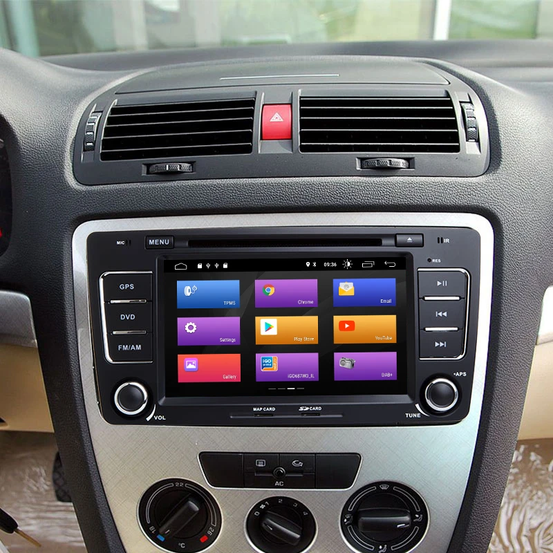 Авторадио 2 Din Android 9 0 Автомобильный DVD плеер для Skoda Octavia 3 A 5 A5 Yeti 2009 2013 GPS навигация
