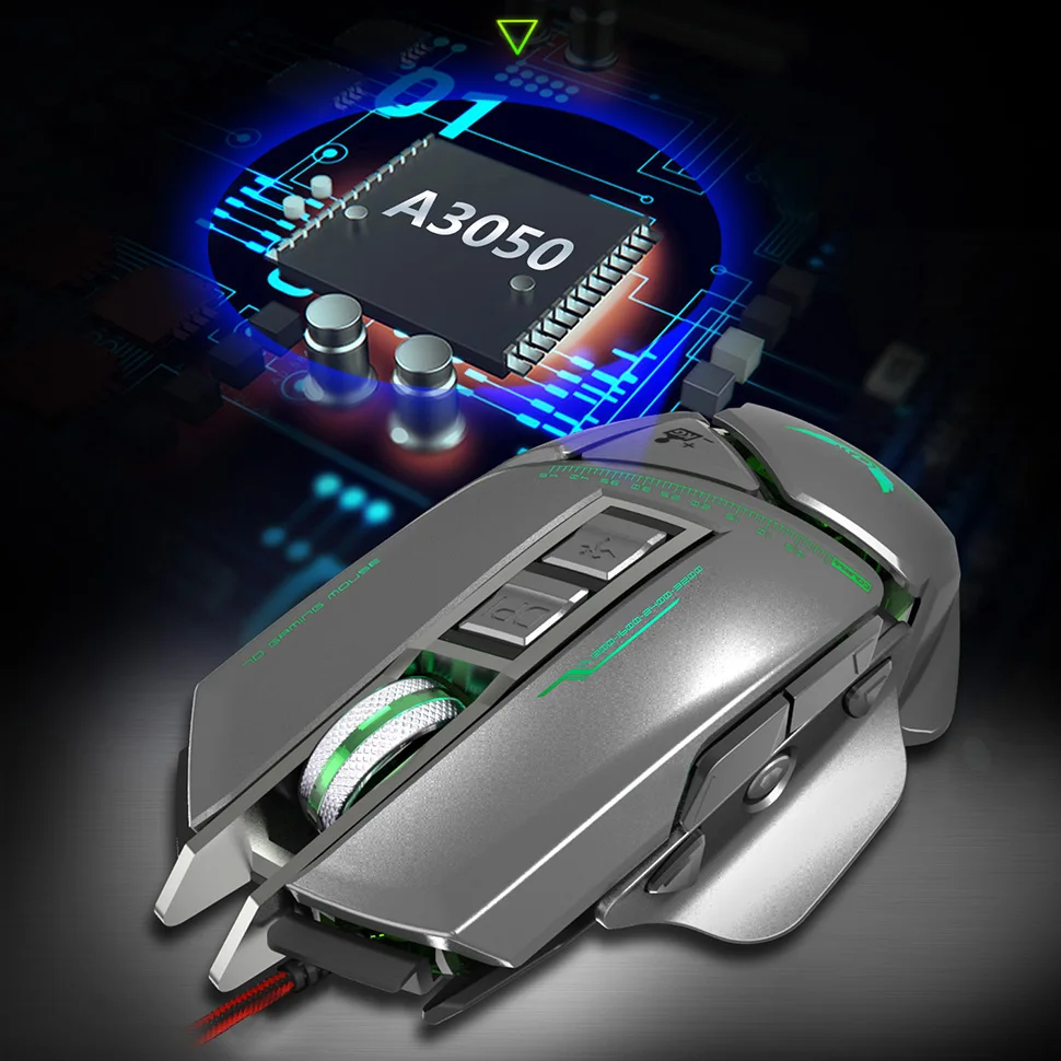 Игровая мышь EasySMX X400 11 кнопок 3200 dpi светодиодный оптический USB компьютерная мышь геймерская мышь для геймеров на ПК