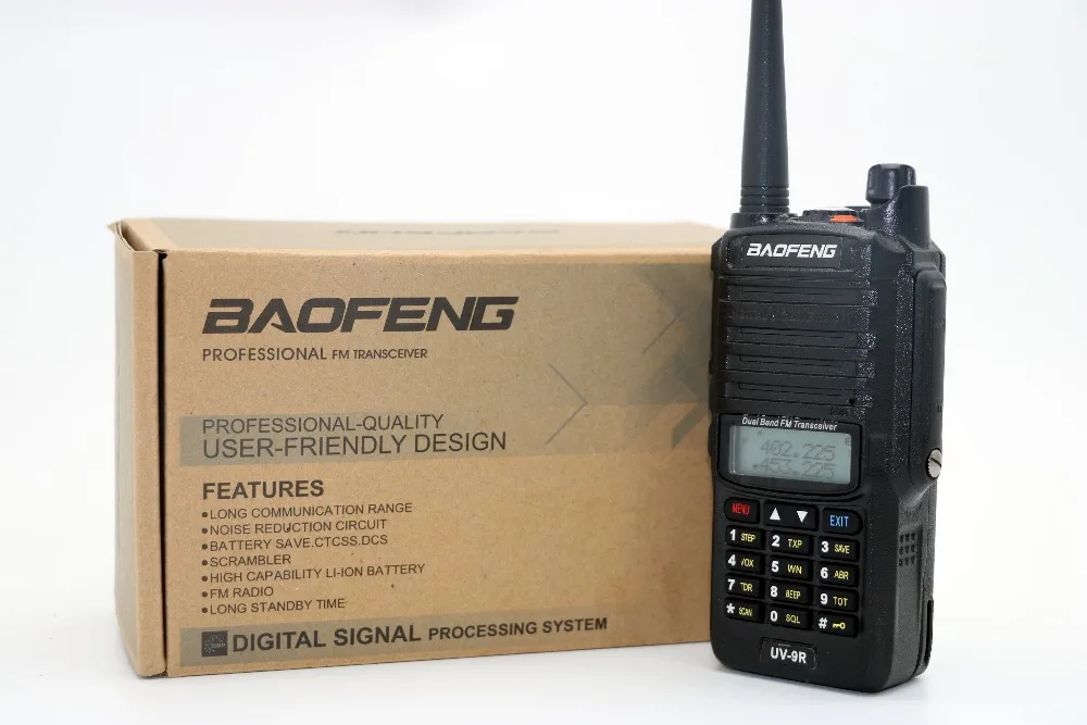 

BAOFENG UV-9R Waterproof IP-67 Walkie Talkie 5W 128CH Radio Dual Band UHF VHF VOX cb radio Flashlight FM UV9R transceiver