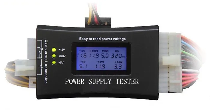 Digi LCD ПК компьютер 20/24 Pin 4 PSU ATX BTX ITX SATA HD HDD источник питания чехол тестер
