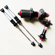 NOVATEC 32 hole aluminum alloy light weight bearing 100 130 mm road bicycle hubs new novatec 041 042 711 712 mountain bicycle aluminum alloy 6 bearing bike hubs with skewers mtb parts black red color free ship