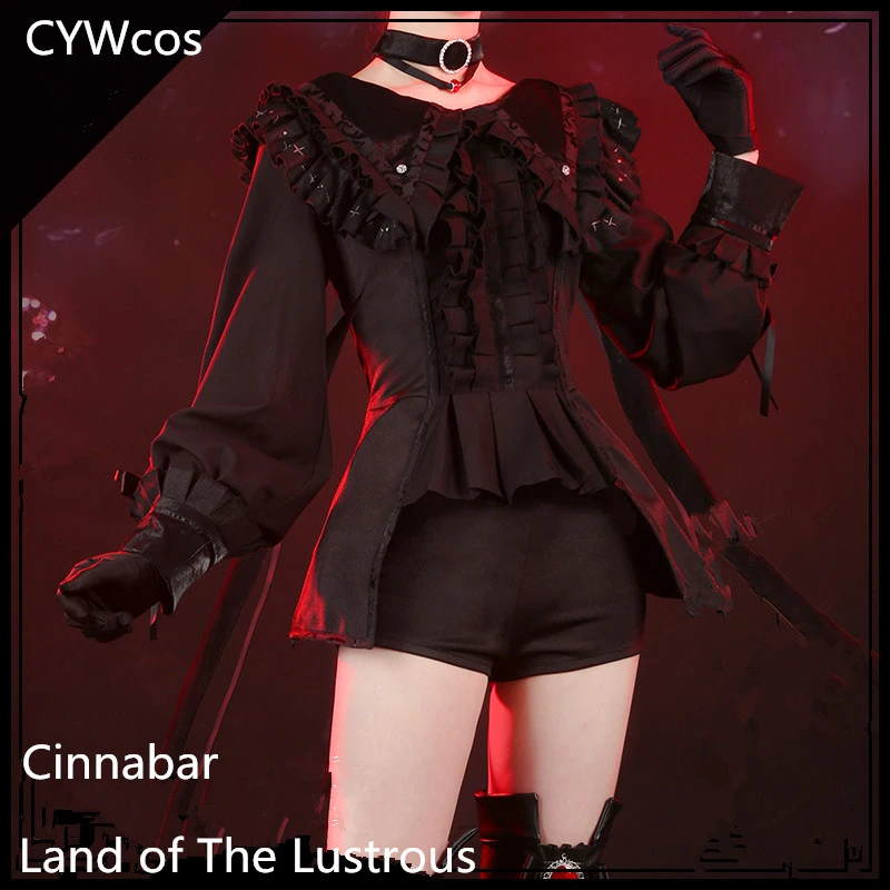 

Houseki no Kuni Cosplay Cinnabar Month's Costume Gothic Lolita Cosplay Costume Summer Uniforms Costume