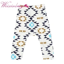 Новые стильные детские повседневные леггинсы, штаны-шаровары, штаны на подгузник, свободные штаны с животным узором для маленьких мальчиков и девочек