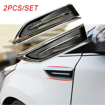 

Auto Parts Accessories Exterior Moulding Stickers Door Body Side Edge Fender Air Vent Flow Wing Inlet Intake Grille Cover Trim