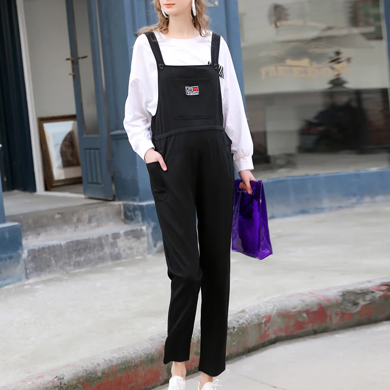 Women Jumpsuits Girls Loose Solid Jumpsuit Strap Dungaree Trousers Ladies Overall Pants Casual Playsuits Plus Size Rompers | Женская