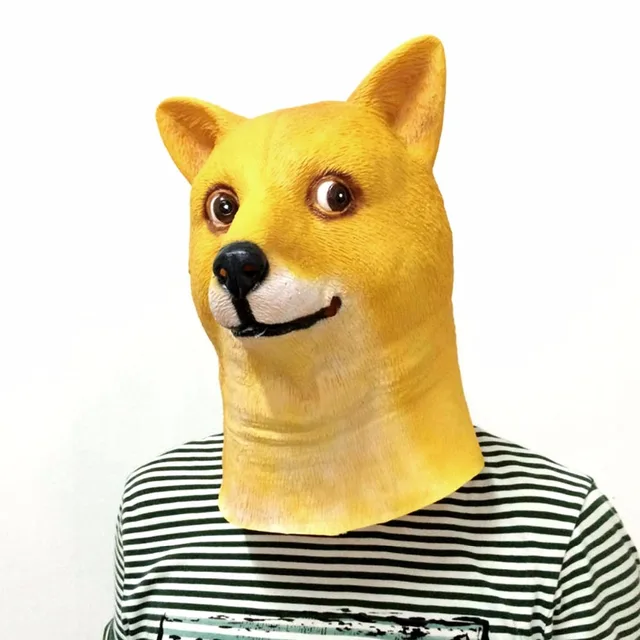 top grade creepy doge crazy dog mask funny halloween cosplay adult latex halloween christmas party carnival - Christmas Doge top grade creepy doge crazy dog mask funny halloween cosplay adult latex halloween christmas party carnival - Christmas Doge