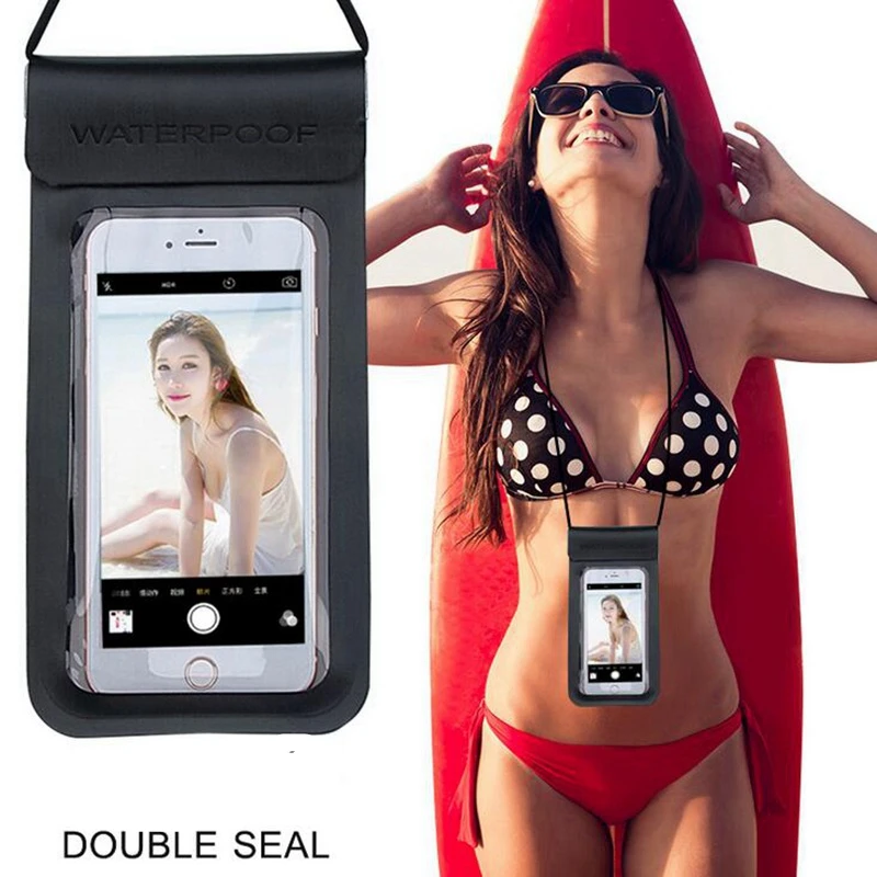 

Waterproof Bag Phone Pouch Cover Mobile Case Beach Outdoor Swimming Pool Snorkeling Bag for Mobile Phone