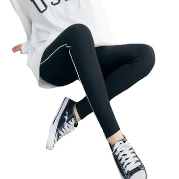 

NDUCJSI New Striped Skinny Splice Long Black Leggins Clothes Ladies Legging Ladies Women's Fitness Athleisure Leggings