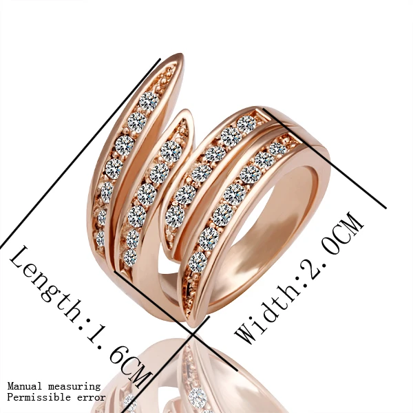 Женское кольцо с австрийским кристаллом Цвет Белый/розовое золото|rings for women|promise