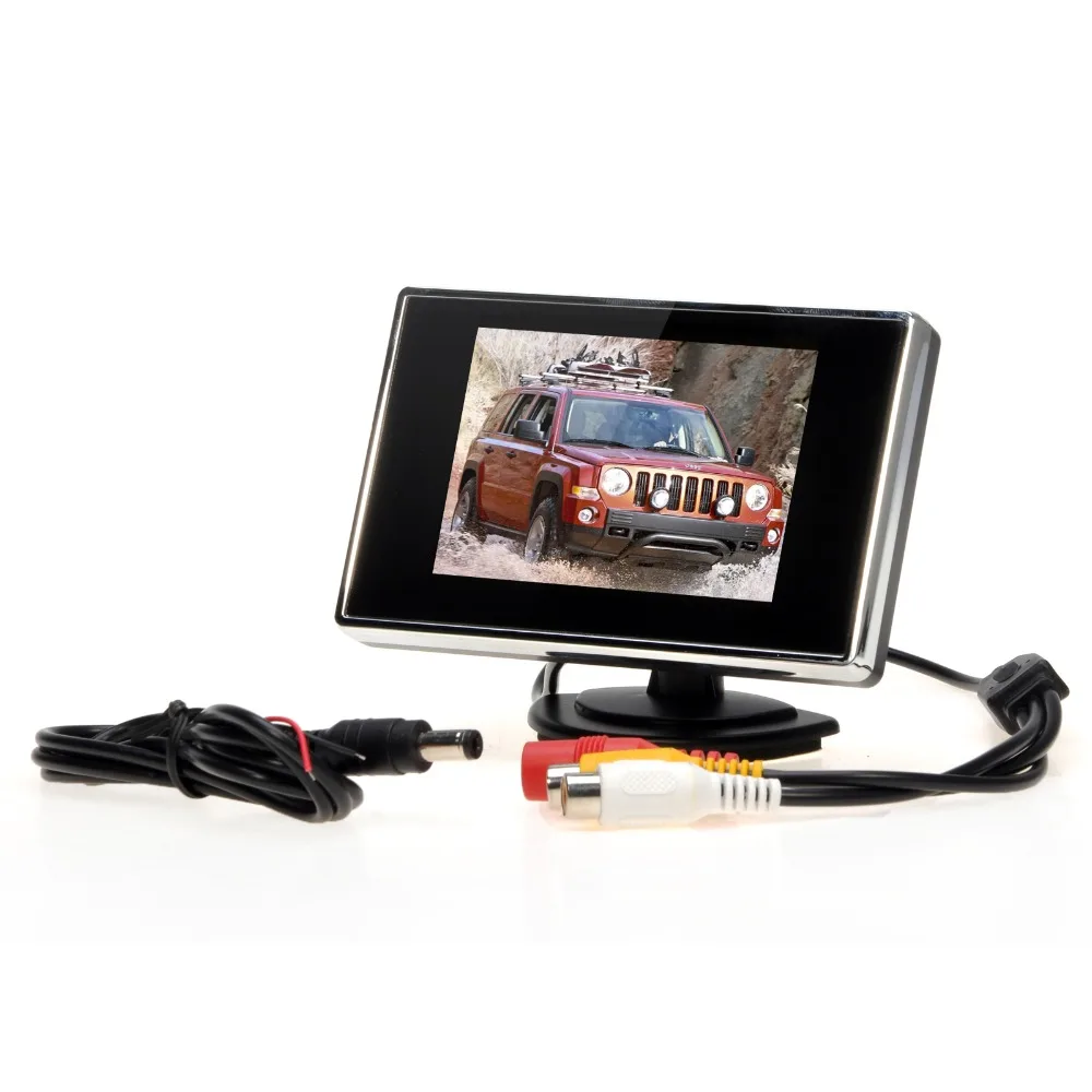 

Car Monitor 3.5" LCD Reverse Auto TV Car rear view camera with mirror monitor Parking Assist Backup Monitor Car DVD Screen