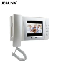 JERUAN 4,3 дюймов видеодомофон цветной домофон только для помещений+ адаптер питания 405