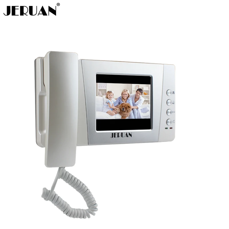 

JERUAN 4.3 inch video door phone color doorphone indoor only intercom +power adapter free shipping 405