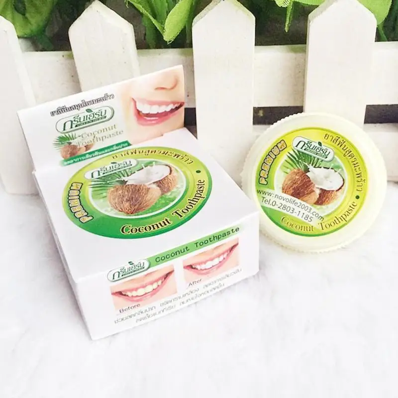 1Pc Herbal Toothpaste Thailand Dentifrice Herb Teeth Whitening Poweder