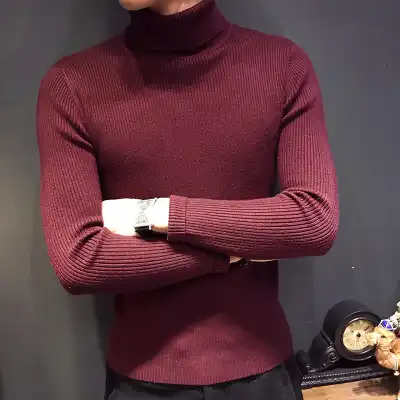 Wine red turtleneck Clearance