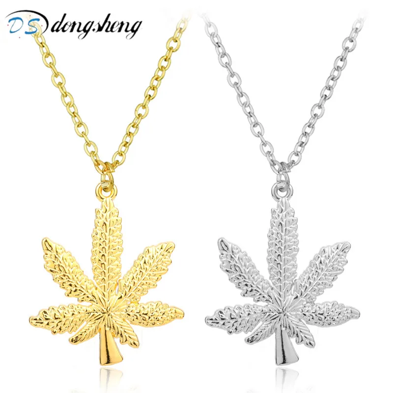 

dongsheng New Fashion Supremes Necklace Hiphop Weed Leaf Marijuana Maple Leaf Chain Franco Hip Hop Punk Pendant Necklace-30