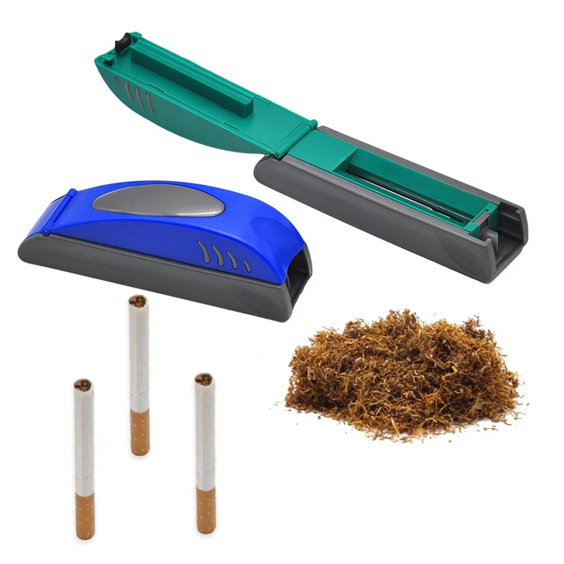 Пластиковое ручное устройство для набивки сигарет ролик для 8 ммтуб табак для самокруток машина прокатки станок для набивки сигарет