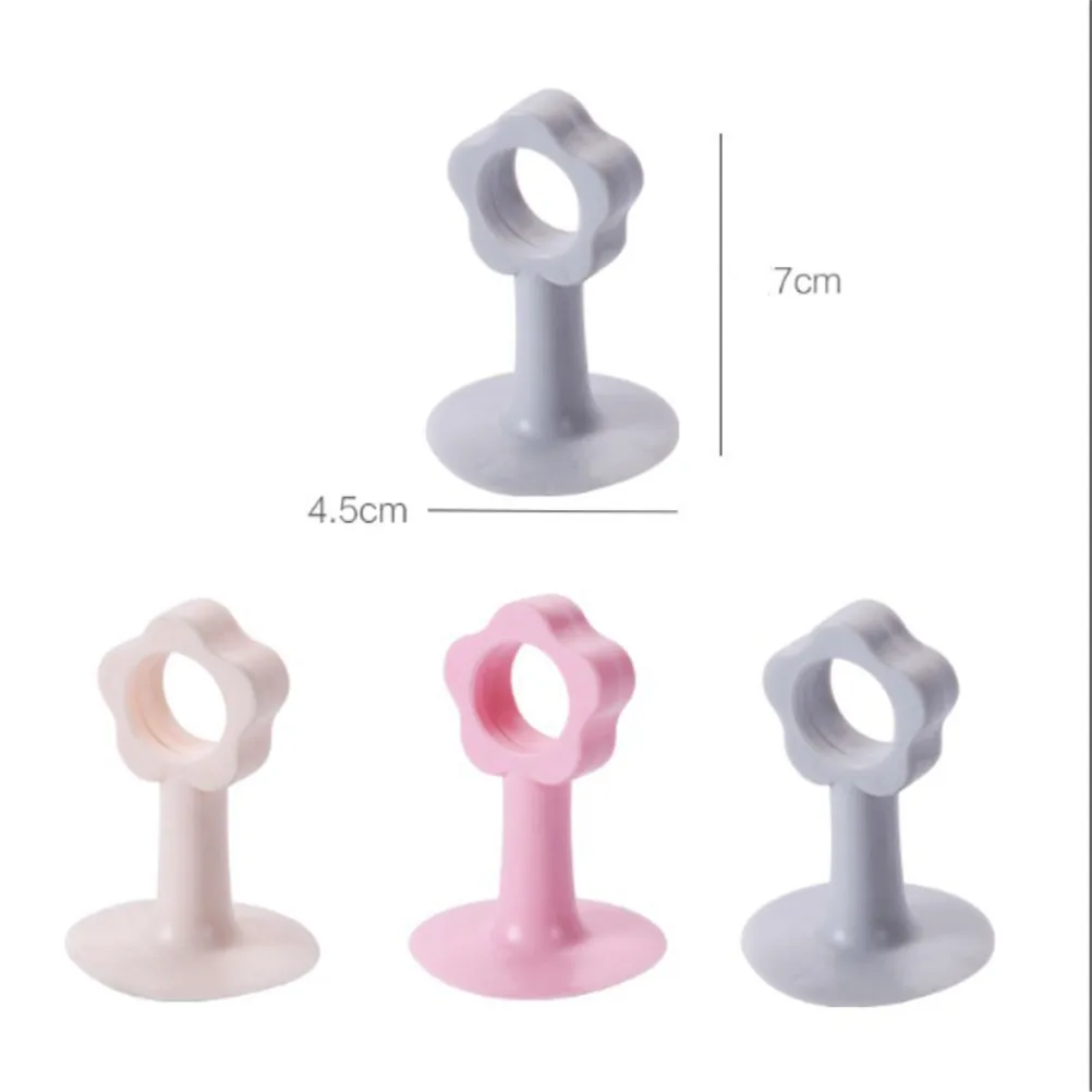 1PCS Anti-collision House Door Stopper Silicone Doorknob Wall Mute Crash Pad Cushion Cabinet Door Handle Lock Silencer Attached