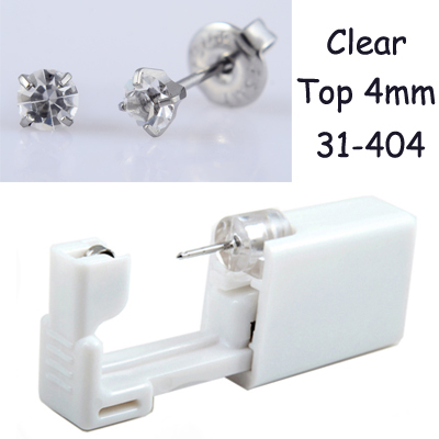 Disposable Sterilized Safety Nose Ear Piercing Unit Cartilage Tragus Helix Piercing Gun Tool Kit Build In Ear Studs Earring