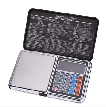 

30pcs/lot Digital scale 6 in 1 multifunction LCD Digital precision measure 0.01G/500g jewelry Digital Scale calculators