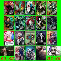 A1 3 Suicide Squad 20 pcs PVC Series Sticker Travel Suitcase Wall PencilBox Bike Phone Sliding