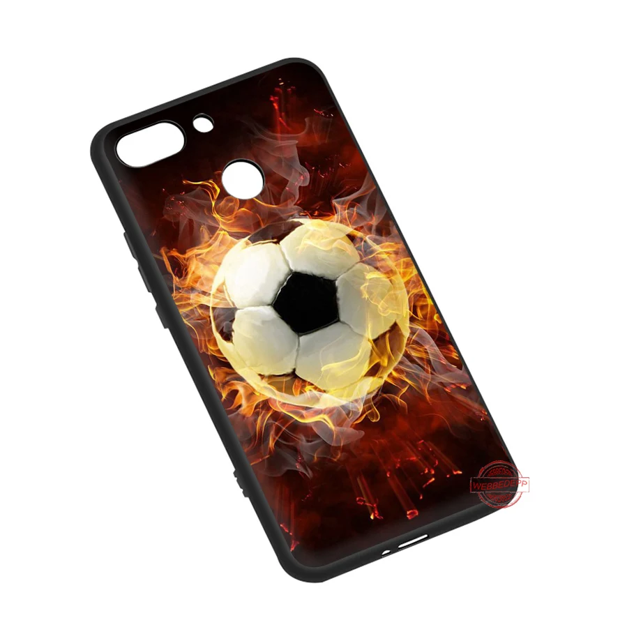 WEBBEDEPP огненный футбольный мяч мягкий чехол для телефона для Redmi Note 8 7 6 5 Pro 4A 5A 6A 4X5 Plus S2 Go чехол s