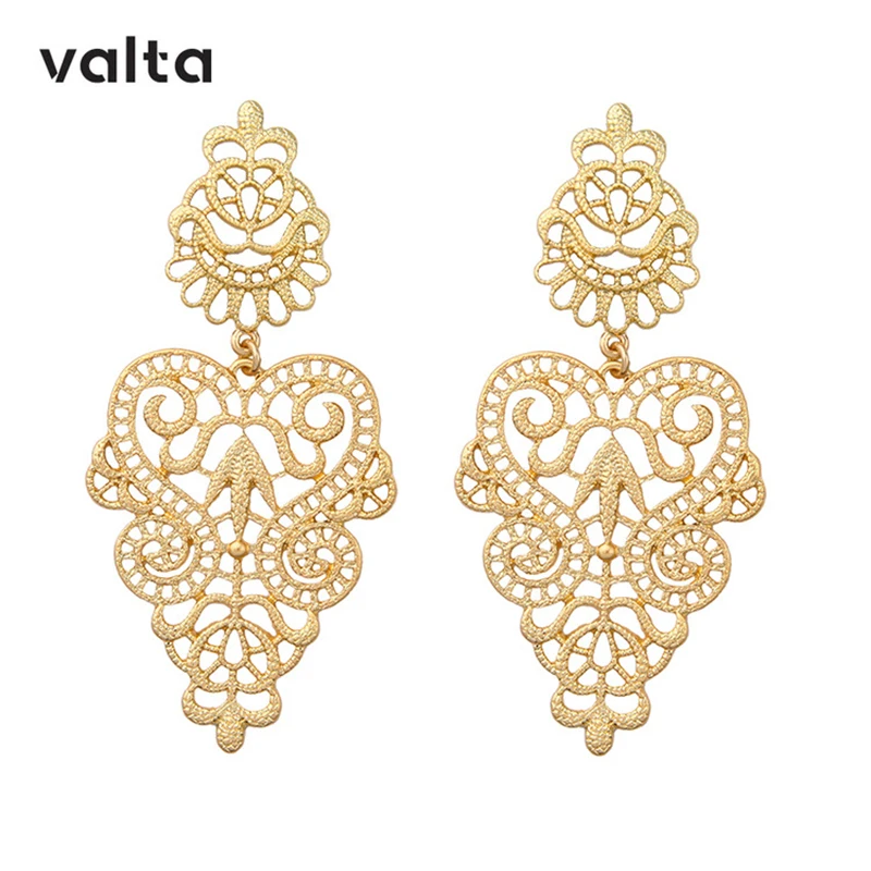Серьги boucle d'oreille femme 2019 полые золотые женские серьги листья дерева | Украшения и