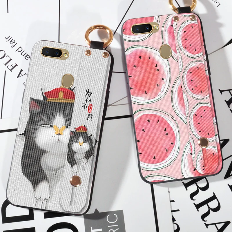 

Retro Painting Fruit Phone Case For OPPO F1S A59 A71 A83 A1 A3S AX5 A7 Case For OPPO F3 PLUS F5 A79 F7 F9 Strap Back Cover