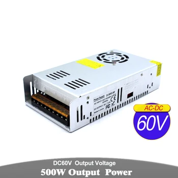 

Power Supply dc 60V 8.3A 500w Power Source Driver Transformer 110V 220V AC to DC60V Power Adapter For CNC Machine DIY CCTV Motor